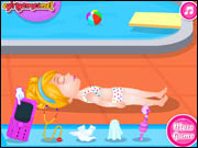 Baby Barbie Swimming Accident