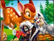 Bambi with Friends Online Coloring