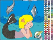 Coloring Mermaid