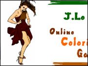 Jennifer Lopez Online Coloring