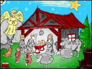 Nativity Scene Coloring