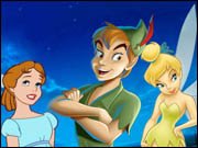 Peter Pan and Tinkerbell Coloring