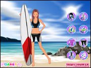 Trendy Surfer Girl